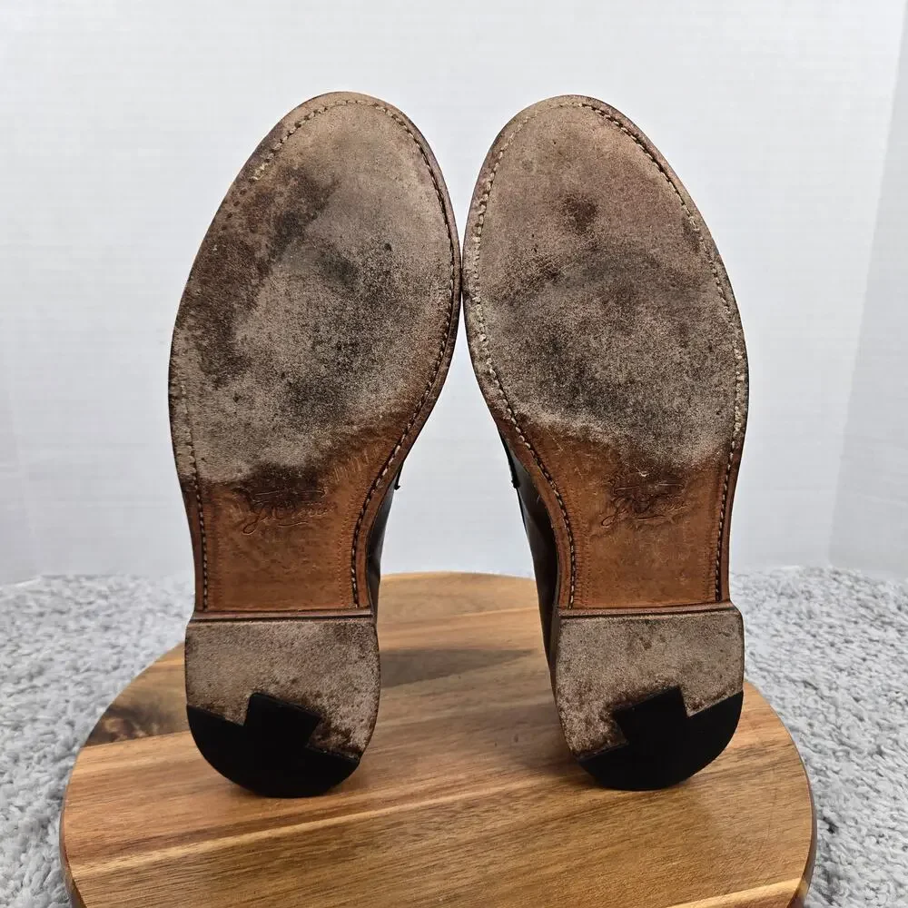 J. Crew Mens 9D Ludlow Brown Leather Casual Lifestyle Office Daily Penny Loafer